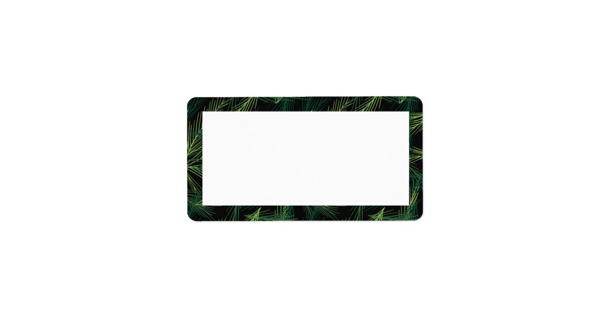 Holiday Branches Framed Blank Label Zazzle Com