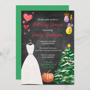 Holiday Bridal Shower Invitation