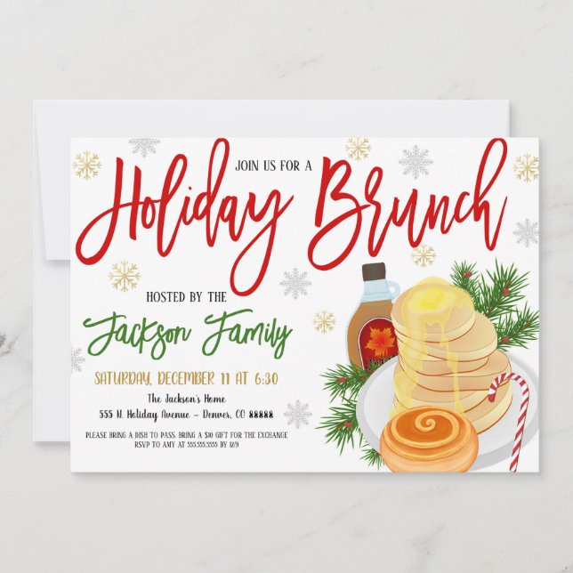 Holiday Brunch Invitation (Front)