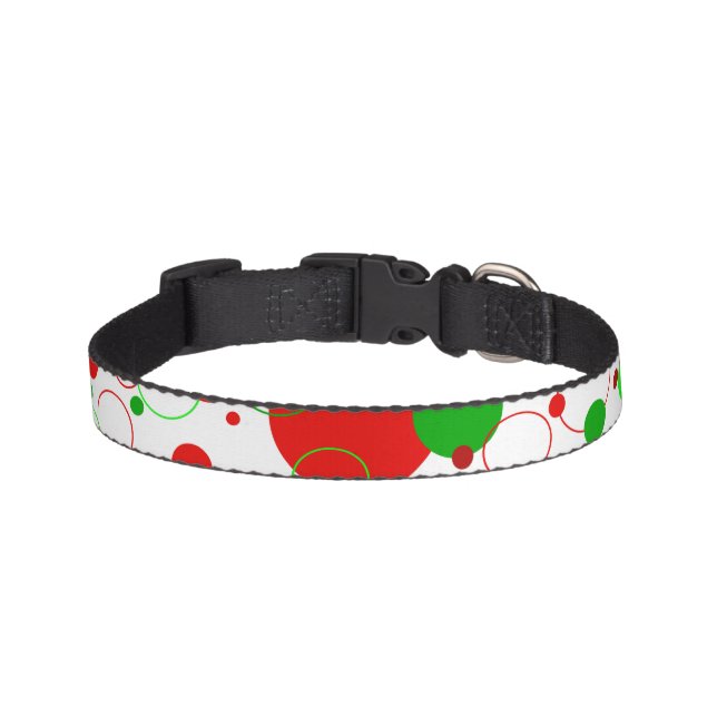 Holiday Bubbles Pet Collar (Front)