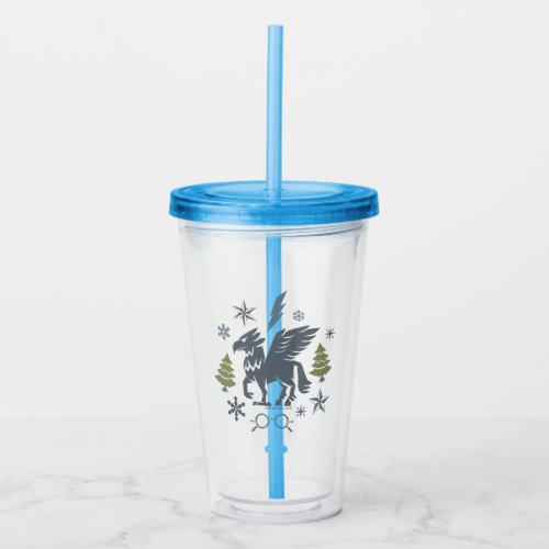 Holiday Buckbeak Winter Graphic Acrylic Tumbler