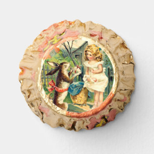 Holiday Bunny & Girl Vintage Easter  Reese's Peanu Peanut Butter Cups