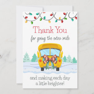 Holiday Bus Driver Thank You Gift Card Holder