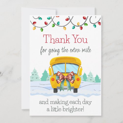 Holiday Bus Driver Thank You Gift Card Holder