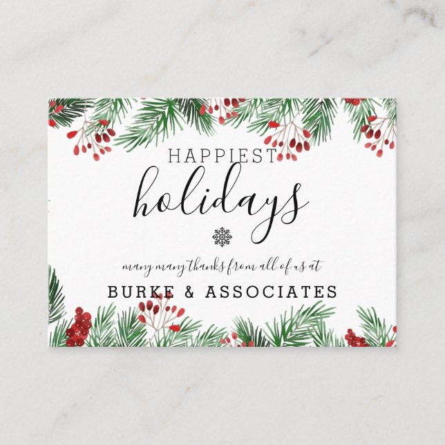 Holiday Business Personalized Card (Front)