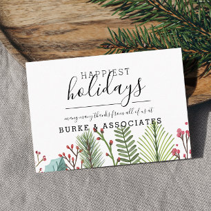 Holiday Business Personalized Card