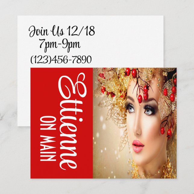 Holiday Business Postcard / Invitation (Front/Back)