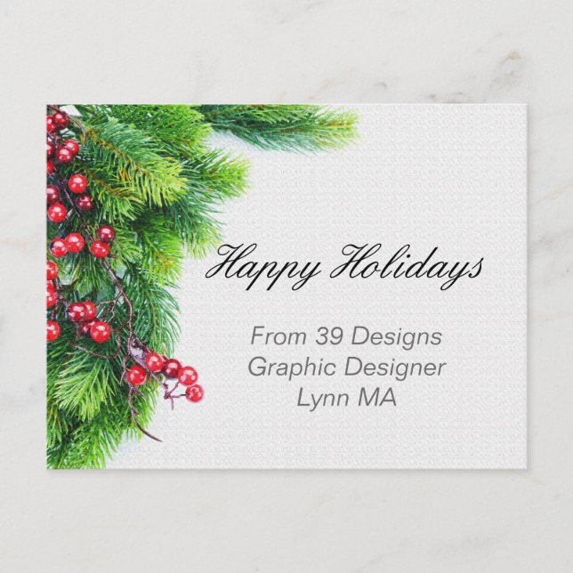 Holiday Business Postcards (Front)