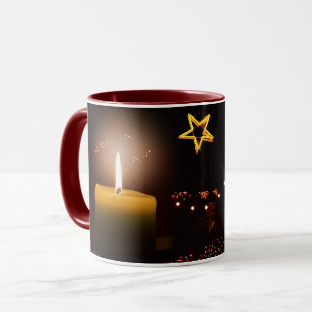 Holiday Candle Light Mug (Front Left)