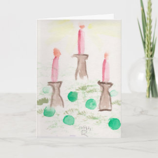 Holiday Candles Card