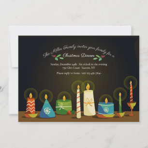 Holiday Candles Invitation
