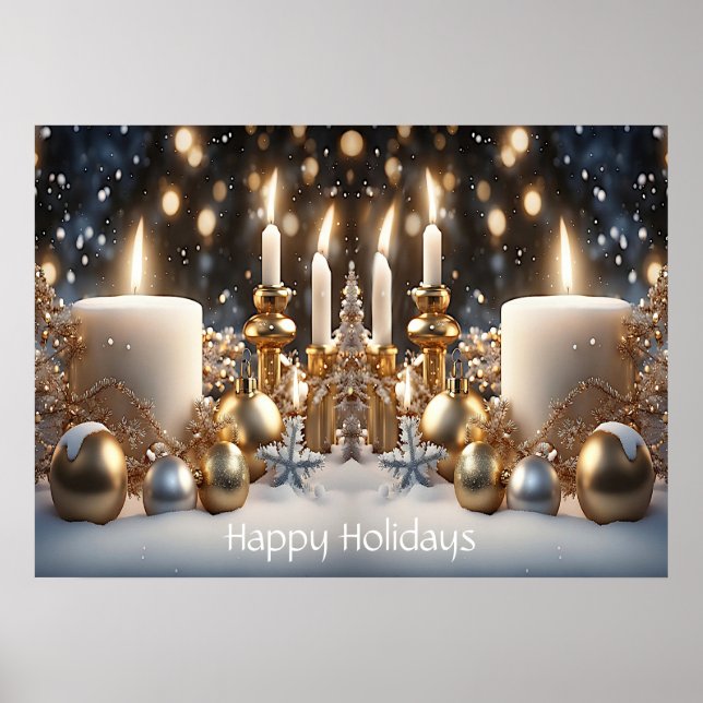 Holiday Candles Poster (Front)