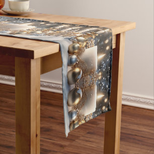 Holiday Candles Table Runner