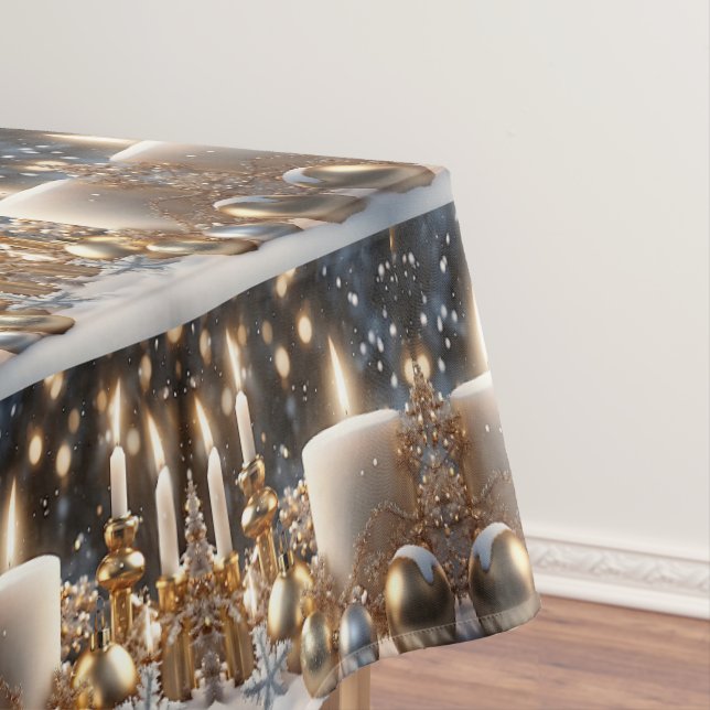 Holiday Candles Tablecloth (In Situ)