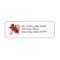 Holiday Candy Cane Address Label