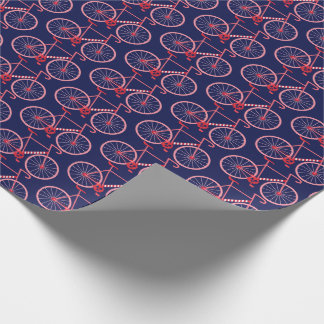 Holiday Candy Cane Bikes Wrapping Paper