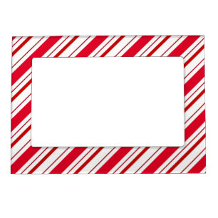Holiday Candy Cane Striped Picture Frame