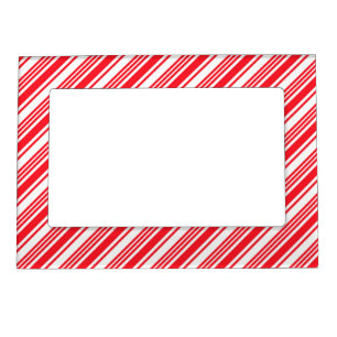 Holiday Candy Cane Striped Picture Frame