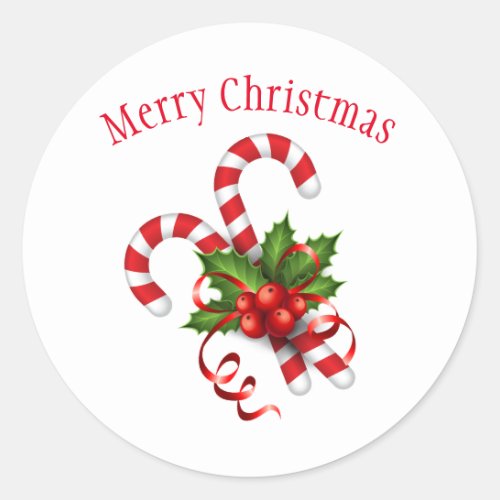 Holiday Candy Canes Stickers