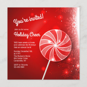 Holiday Candy Invitation