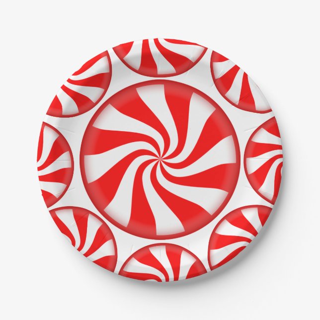 Holiday Candy Paper Plates (Front)
