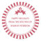 Holiday Canning Labels - Red Striped Holly