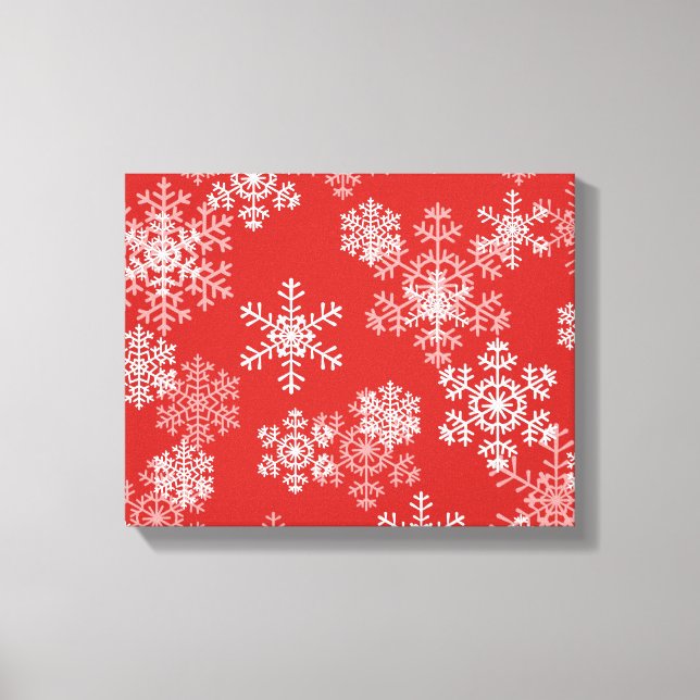Holiday Canvas Art-Snowflakes Print (Front)