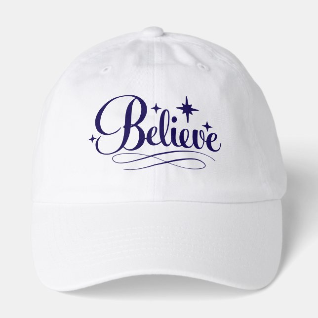 Holiday Cap-Believe Hat (Front)