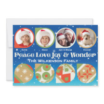 Holiday Card Bold Ornaments