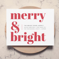 Holiday Card | Business Christmas Merry and Bright
