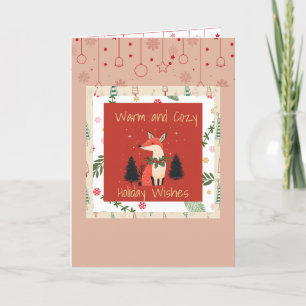 Holiday Card Cozy Fox 