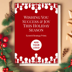 Holiday Card for Business Personalized Text