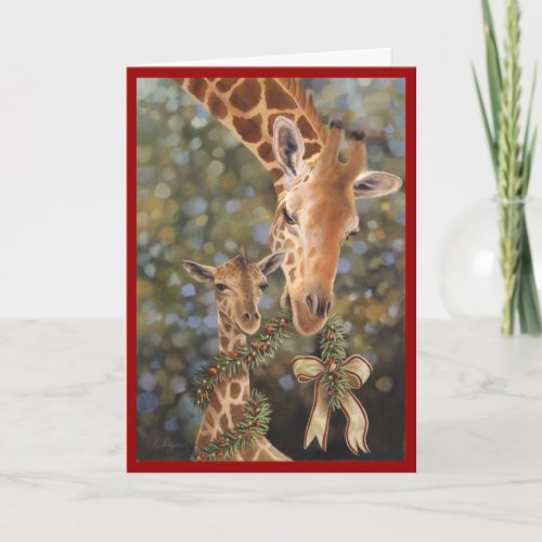 Holiday Card Giraffes