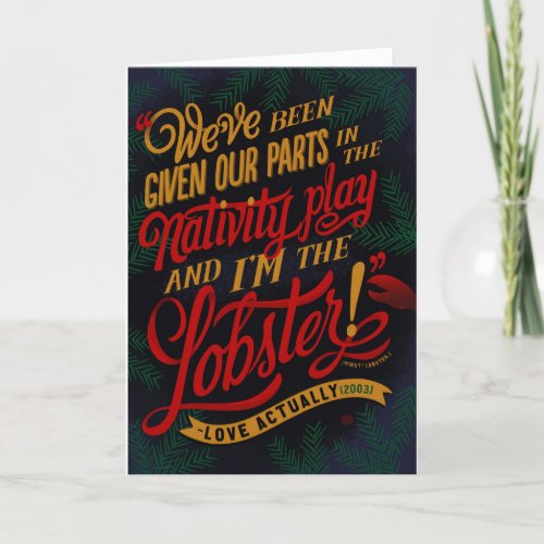 Holiday Card Love Actually _ Nativity Lobster A Announcement