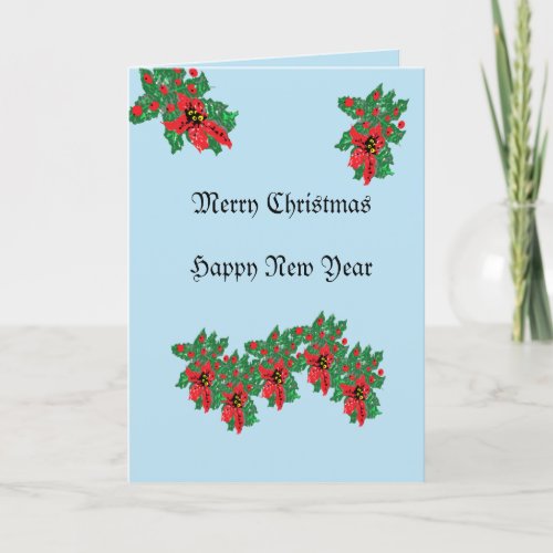 Holiday Card  Merry Christma Happy New Year