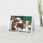 Holiday Card Puppies<br><div class="desc">A card to celebrate Christmas,  Chanukah,  and puppies.</div>