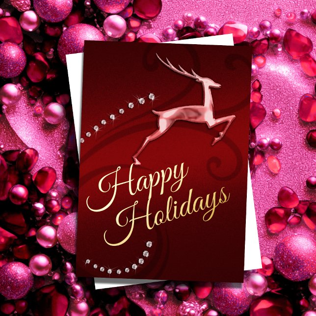 Holiday Card Reindeer Red (Creator Uploaded)