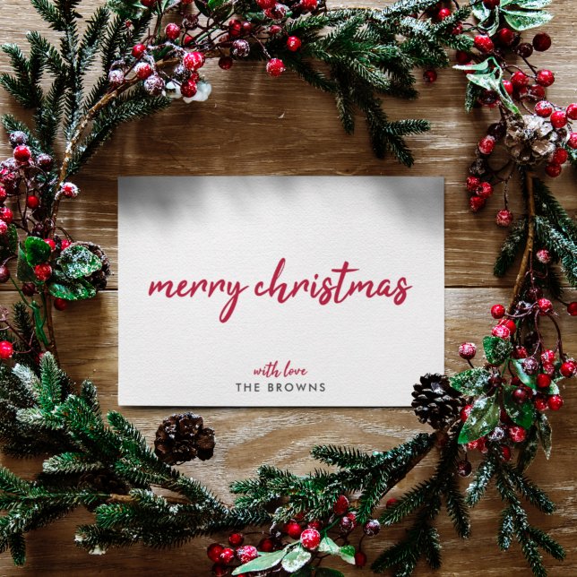 Holiday Card | Simple Modern Merry Christmas (Share simple festive joy with a modern Merry Christmas card by Guava)