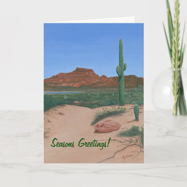 Holiday Card "You Rock My World" Southwest Theme (Front)