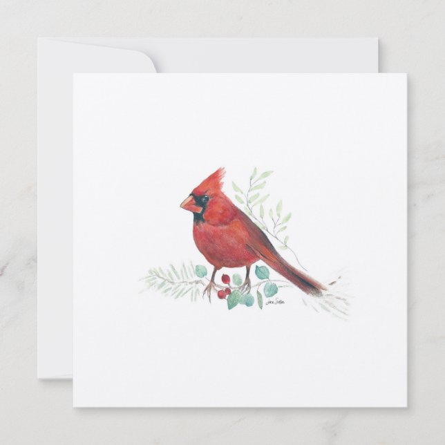 Holiday Cardinal Art (Front)