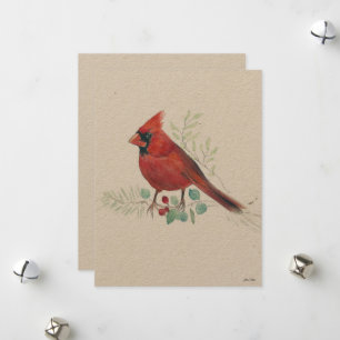 Holiday Cardinal Art Card