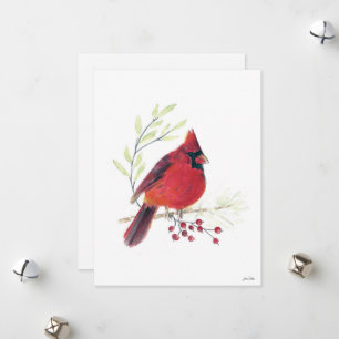 Holiday Cardinal Art Card
