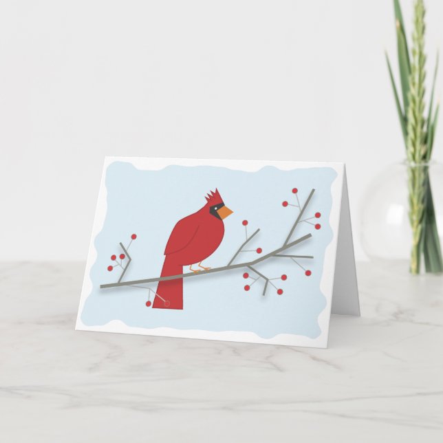 Holiday Cardinal Card (Front)