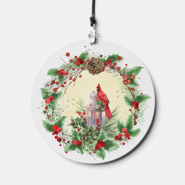 Holiday Cardinal Wind Chime (Front)