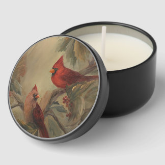 Holiday Cardinals Mini Candle Favors