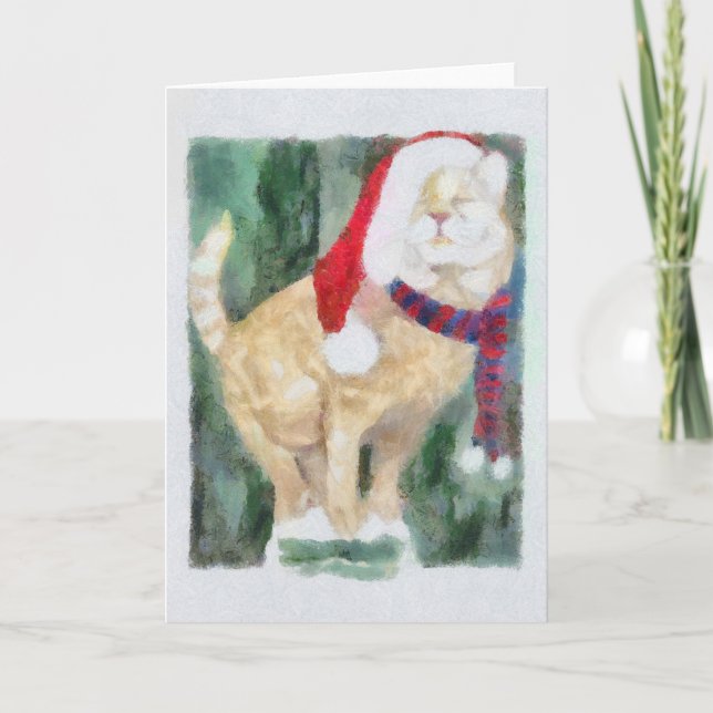 Holiday Cat Card (Front)