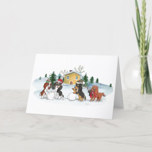 Holiday Cavalier King Charles Spaniel Cards