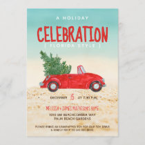 Holiday Celebration Florida Style Holiday Party Invitation