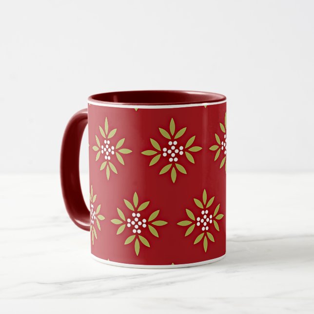 Holiday Celebration Pattern Mug (Front Left)