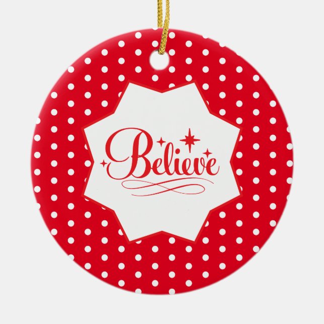 Holiday Ceramic Ornament (Front)